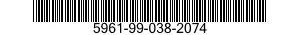 5961-99-038-2074 TRANSISTOR 5961990382074 990382074