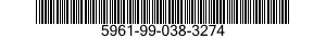 5961-99-038-3274 SEMICONDUCTOR DEVICE,DIODE 5961990383274 990383274