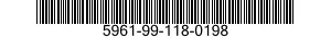 5961-99-118-0198 TRANSISTOR 5961991180198 991180198