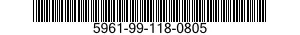 5961-99-118-0805 TRANSISTOR 5961991180805 991180805