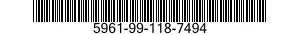 5961-99-118-7494 SEMICONDUCTOR DEVICE,DIODE 5961991187494 991187494