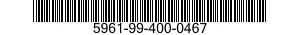 5961-99-400-0467 SEMICONDUCTOR DEVICE,DIODE 5961994000467 994000467