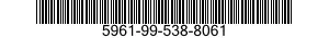 5961-99-538-8061 SEMICONDUCTOR DEVICE,DIODE 5961995388061 995388061