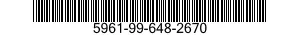 5961-99-648-2670 TRANSISTOR 5961996482670 996482670