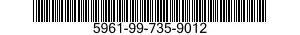 5961-99-735-9012 MOUNTING PAD,ELECTRICAL-ELECTRONIC COMPONENT 5961997359012 997359012