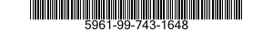 5961-99-743-1648 SEMICONDUCTOR DEVICE,DIODE 5961997431648 997431648