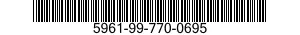 5961-99-770-0695 SOCKET,PLUG-IN ELECTRONIC COMPONENTS 5961997700695 997700695