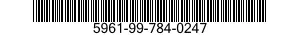 5961-99-784-0247 TRANSISTOR 5961997840247 997840247