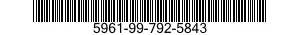 5961-99-792-5843 TRANSISTOR 5961997925843 997925843