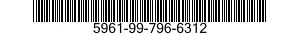 5961-99-796-6312 SEMICONDUCTOR DEVICE,DIODE 5961997966312 997966312