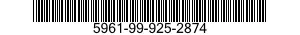 5961-99-925-2874 SEMICONDUCTOR DEVICE,DIODE 5961999252874 999252874