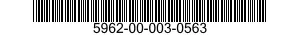 5962-00-003-0563 MICROCIRCUIT,DIGITAL 5962000030563 000030563