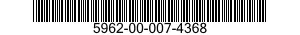 5962-00-007-4368  5962000074368 000074368