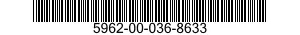 5962-00-036-8633 MICROCIRCUIT,DIGITAL 5962000368633 000368633