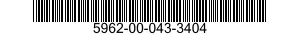 5962-00-043-3404  5962000433404 000433404