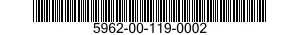 5962-00-119-0002  5962001190002 001190002