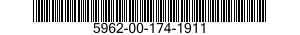 5962-00-174-1911  5962001741911 001741911