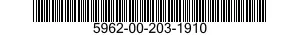 5962-00-203-1910  5962002031910 002031910