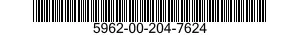 5962-00-204-7624 MICROCIRCUIT,DIGITAL 5962002047624 002047624