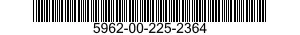 5962-00-225-2364 MICROCIRCUIT,LINEAR 5962002252364 002252364