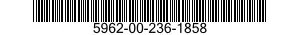 5962-00-236-1858  5962002361858 002361858