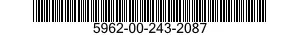 5962-00-243-2087  5962002432087 002432087