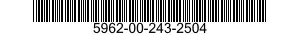 5962-00-243-2504 MICROCIRCUIT,DIGITAL 5962002432504 002432504