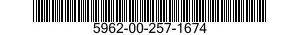 5962-00-257-1674 MICROCIRCUIT,LINEAR 5962002571674 002571674