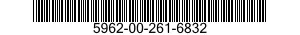 5962-00-261-6832 MICROCIRCUIT,DIGITAL 5962002616832 002616832
