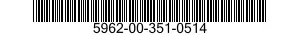 5962-00-351-0514 MICROCIRCUIT,LINEAR 5962003510514 003510514