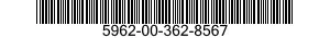 5962-00-362-8567  5962003628567 003628567