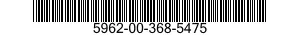 5962-00-368-5475  5962003685475 003685475