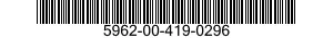5962-00-419-0296  5962004190296 004190296