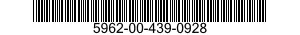 5962-00-439-0928  5962004390928 004390928
