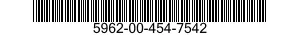 5962-00-454-7542 MICROCIRCUIT,LINEAR 5962004547542 004547542