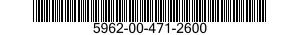 5962-00-471-2600 MICROCIRCUIT,DIGITAL 5962004712600 004712600