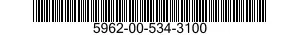 5962-00-534-3100 MICROCIRCUIT,DIGITAL 5962005343100 005343100
