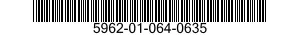 5962-01-064-0635 MICROCIRCUIT,MEMORY 5962010640635 010640635