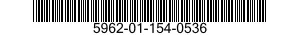5962-01-154-0536  5962011540536 011540536