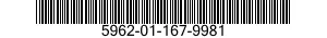 5962-01-167-9981 MICROCIRCUIT,MEMORY 5962011679981 011679981