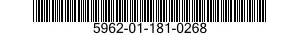 5962-01-181-0268  5962011810268 011810268