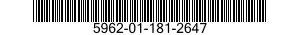 5962-01-181-2647  5962011812647 011812647