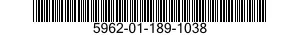 5962-01-189-1038  5962011891038 011891038