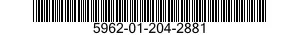 5962-01-204-2881 MICROCIRCUIT,MEMORY 5962012042881 012042881