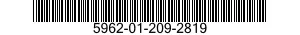 5962-01-209-2819 MICROCIRCUIT,LINEAR 5962012092819 012092819