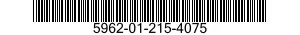 5962-01-215-4075 MICROCIRCUIT,MEMORY 5962012154075 012154075