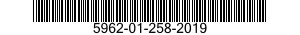 5962-01-258-2019 MICROCIRCUIT,DIGITAL 5962012582019 012582019