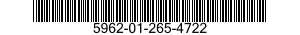 5962-01-265-4722  5962012654722 012654722