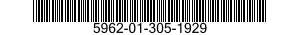 5962-01-305-1929  5962013051929 013051929