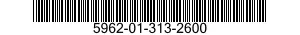 5962-01-313-2600  5962013132600 013132600